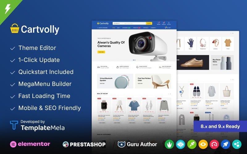 Cartvolly - Mega Store Prestashop-Thema