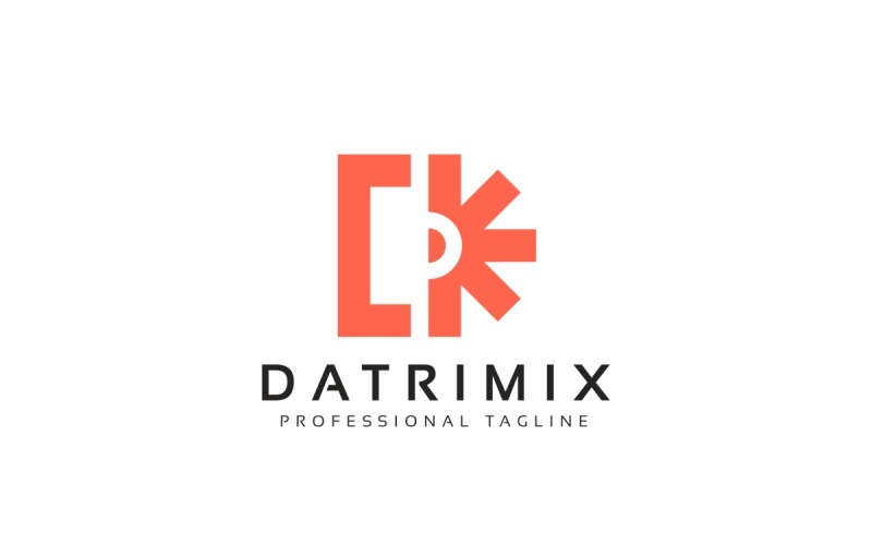 Datrimix D Letter Logo template