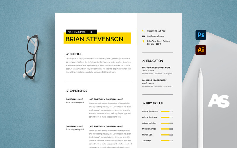 Modèle de CV Brian Stevenson