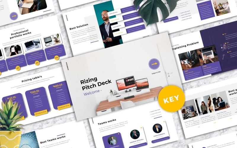 Rising - Pitch Deck Keynote