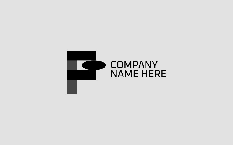 F betű rakéta logó - vállalati logó sablon