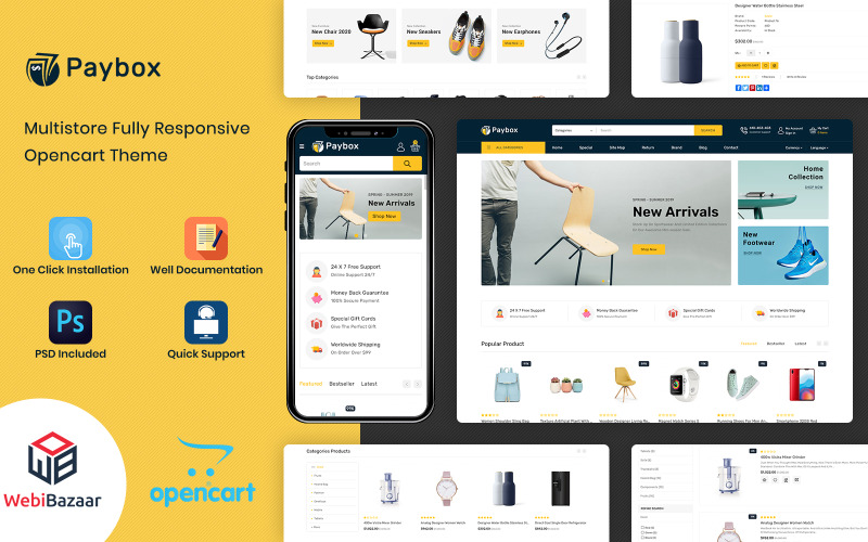 Paybox - uniwersalny szablon OpenCart
