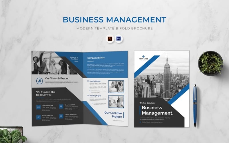 Business Management Bifold Brochure