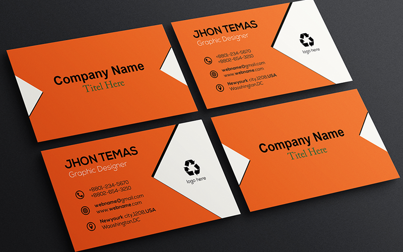 Colour Business Card #180425 - TemplateMonster