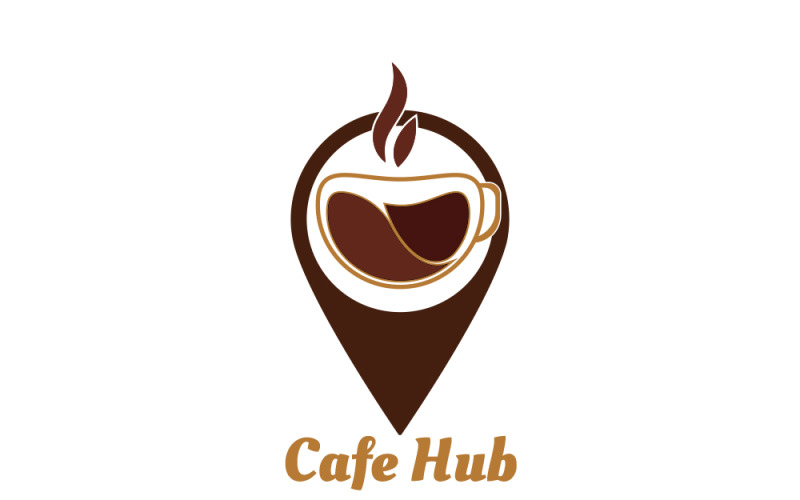 Cafe Hub And Coffee Logo Template 180590 TemplateMonster