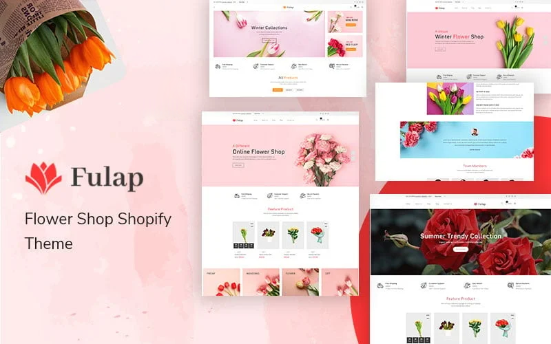 Fulap - motyw Flower Shop Shopify