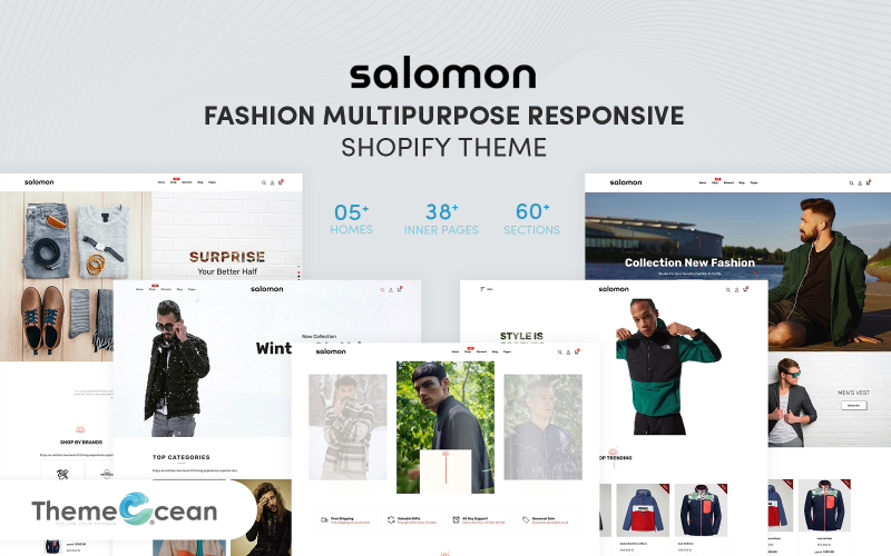 Salomon - 时尚多用途响应式 Shopify 主题 #180577