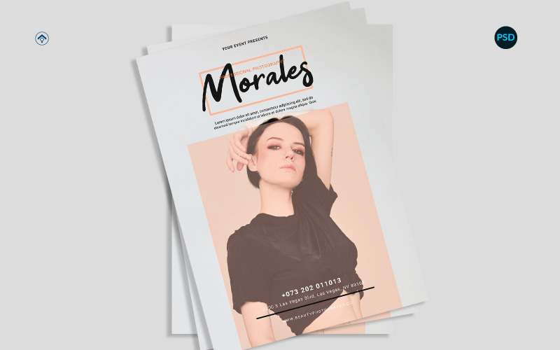 Brochure de promotion de la photographie V4
