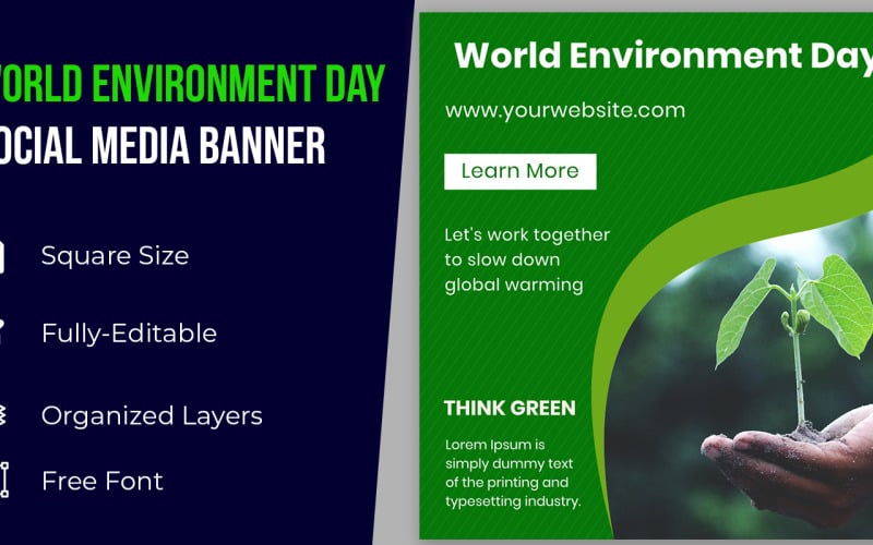 Eco World Environment Day Social Media Banner