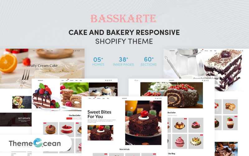 Basskarte - Responsive Shopify Theme für Kuchen & Bäckerei