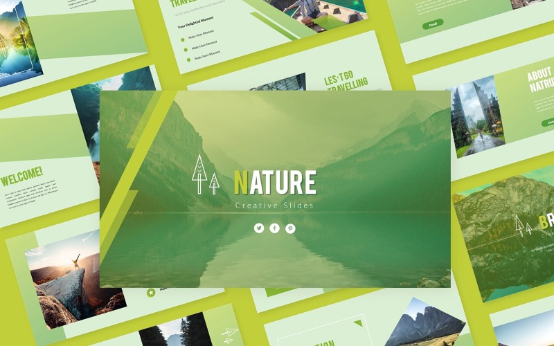 Modèle de diapositive Google Nature