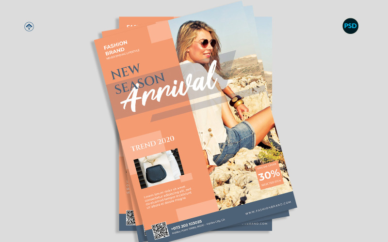 Flyer de promotion de mode V7