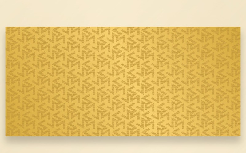 Ornament patroon cacao & gouden achtergrond