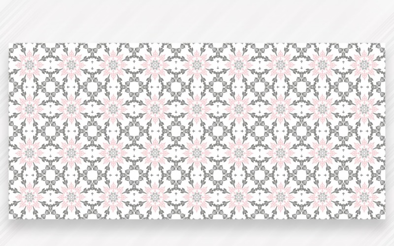 Ornament patroon grijs & blozen achtergrond