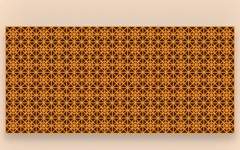 Ornament Pattern Golden & Chocolate Hintergrund