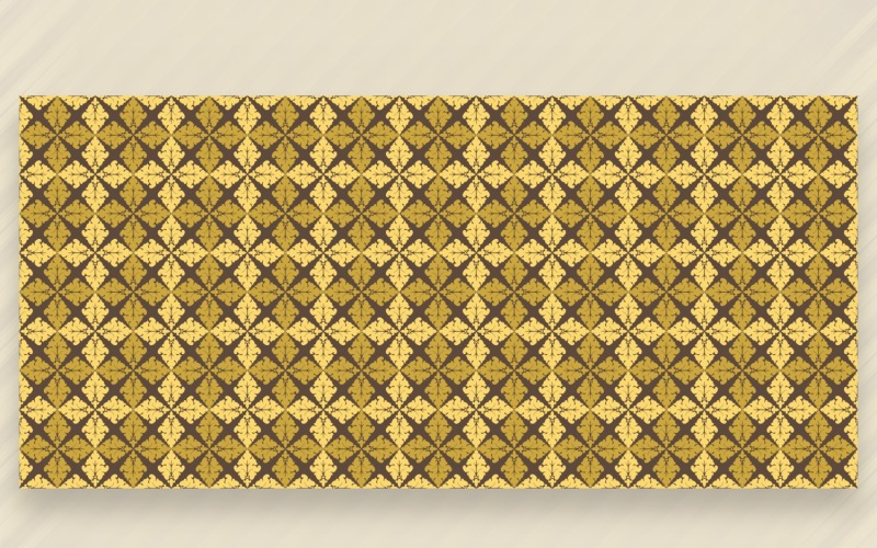 Ornament Pattern Golden & Chocolate Hintergrund