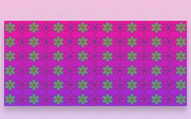 Ornament Pattern Purple Background