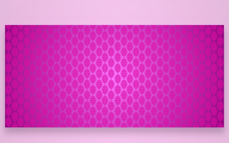 Орнамент Шаблон Ярко Розовый Фон