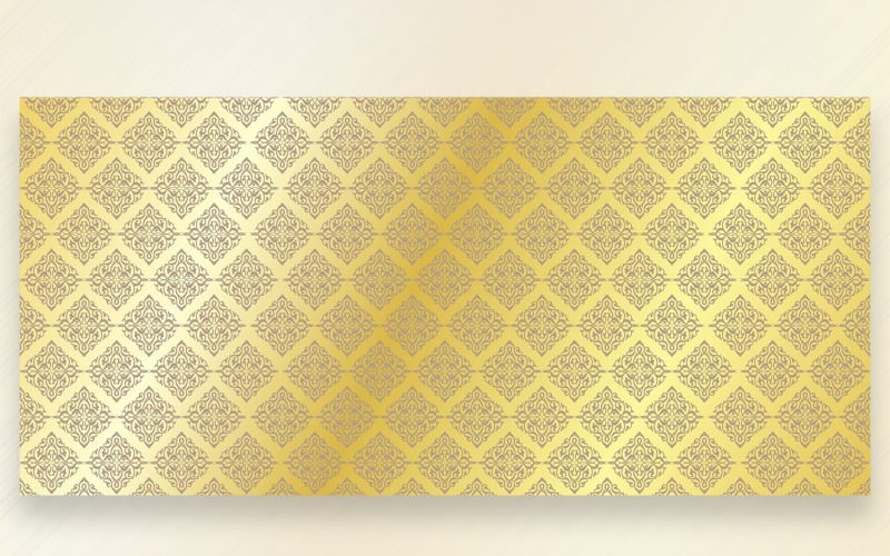 Орнамент візерунок Золотий & засмага фону
