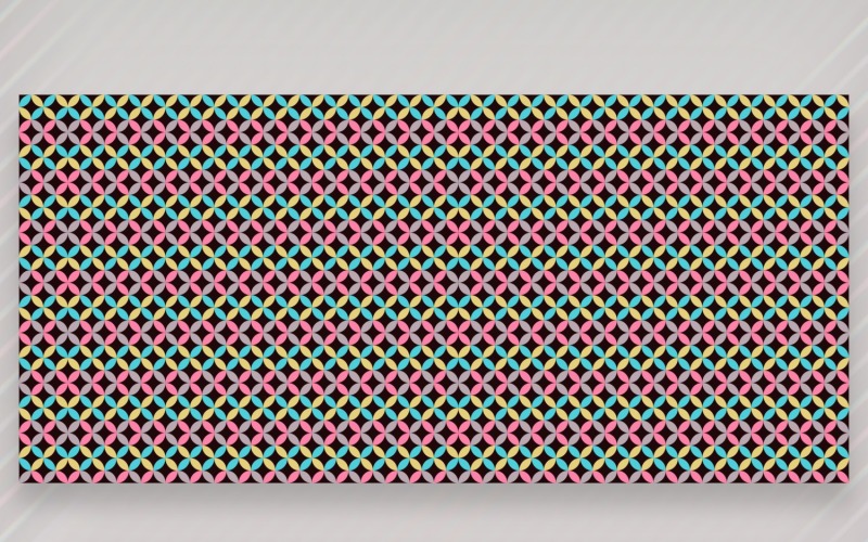 Ornament vzor Aqua & žluté pozadí