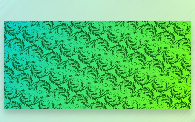 Ornamento Pattern Spring & Aqua Background