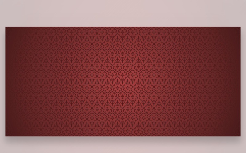 Ornament Wzór Bordowy & Czekoladowe Tło