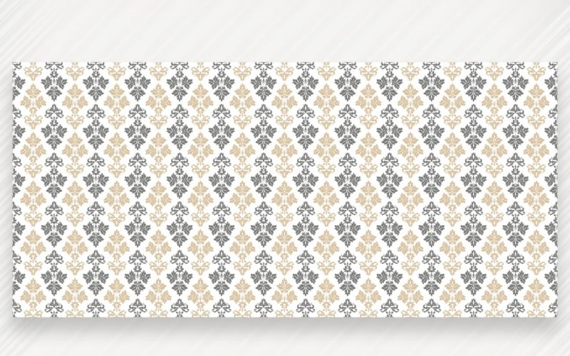 Ornamento Pattern Abbronzatura e sfondo grigio