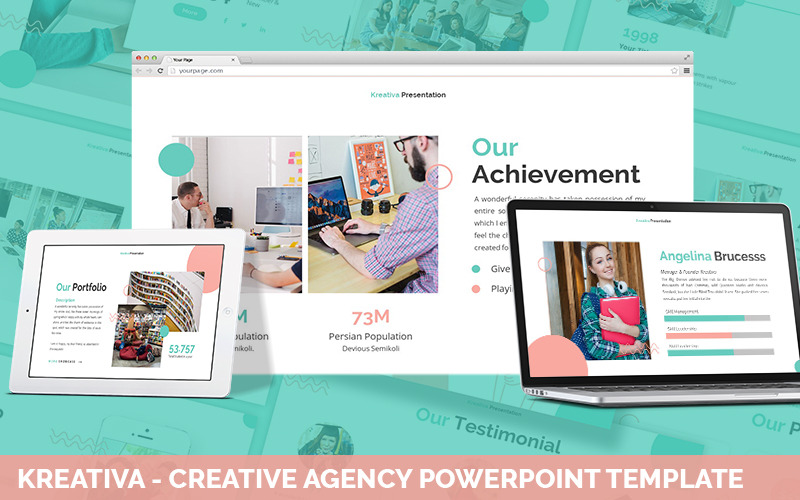 Kreativa - Creative Agency Powerpoint-mall