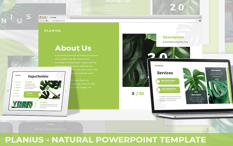 Planius - modelo de PowerPoint natural