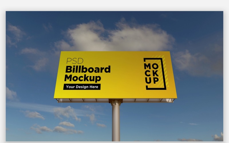 Publicidade Sign Mockup Front View