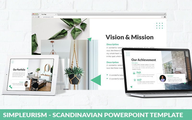Simpleurisme - Scandinavische PowerPoint-sjabloon