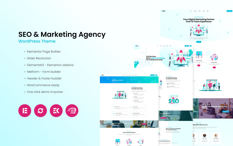 Digty - SEO & Marketing Agency WordPress-tema