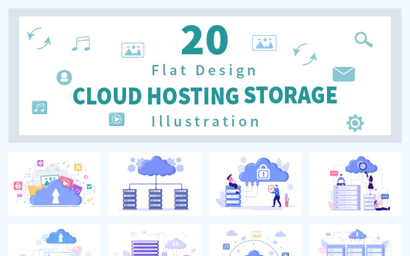 20 Ilustrace služby hostování v cloudovém úložišti