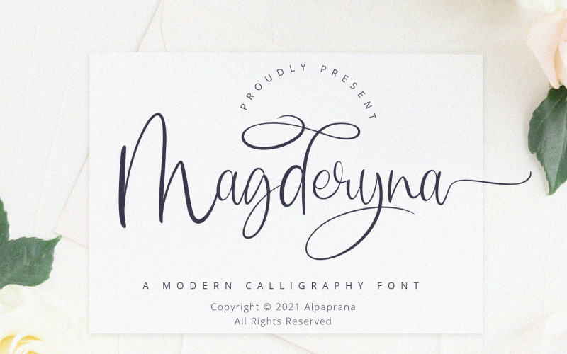Magderyna - Modern kalligrafi typsnitt