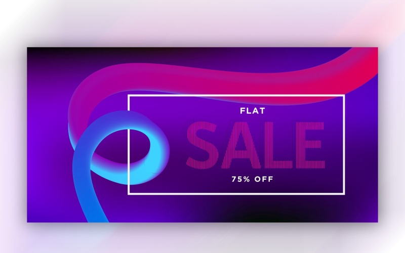 Flytande flytande blå och svart färg Banner Design Illustration