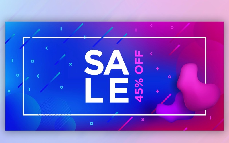 Vloeibare vloeistof kleur Banner ontwerp illustratie