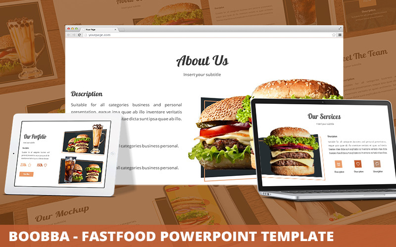 Boobba - Modello PowerPoint Fastfood