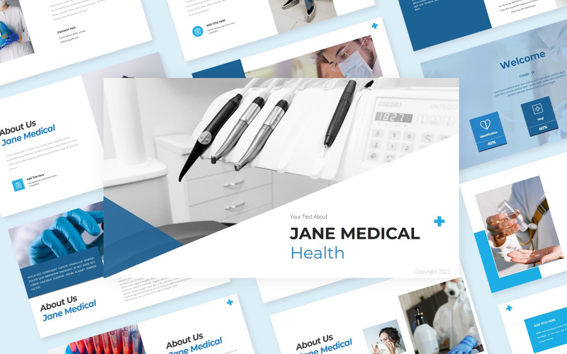 Jane Medical Health PowerPoint-mallar