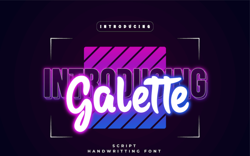 Galette - Bellissimo font per la scrittura a mano