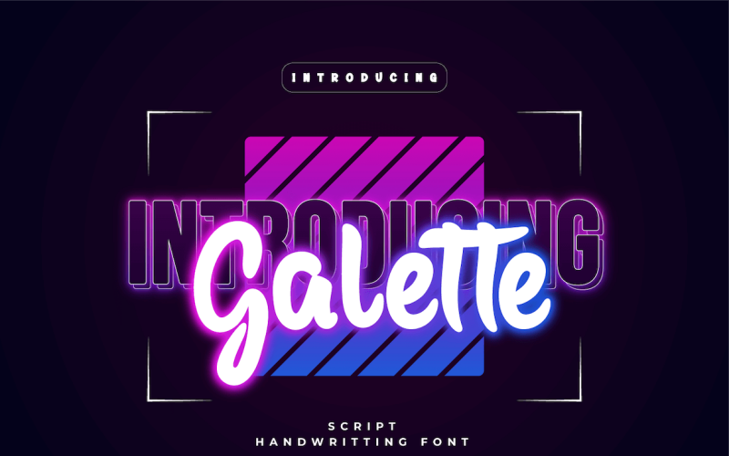 Galette - vackert handstilsteckensnitt