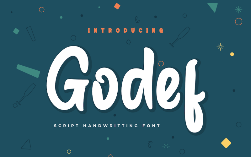 Godef - Prachtig handgeschreven lettertype