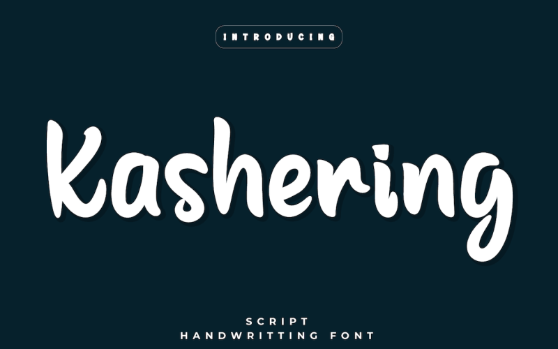 Kashering - Prachtig handgeschreven lettertype