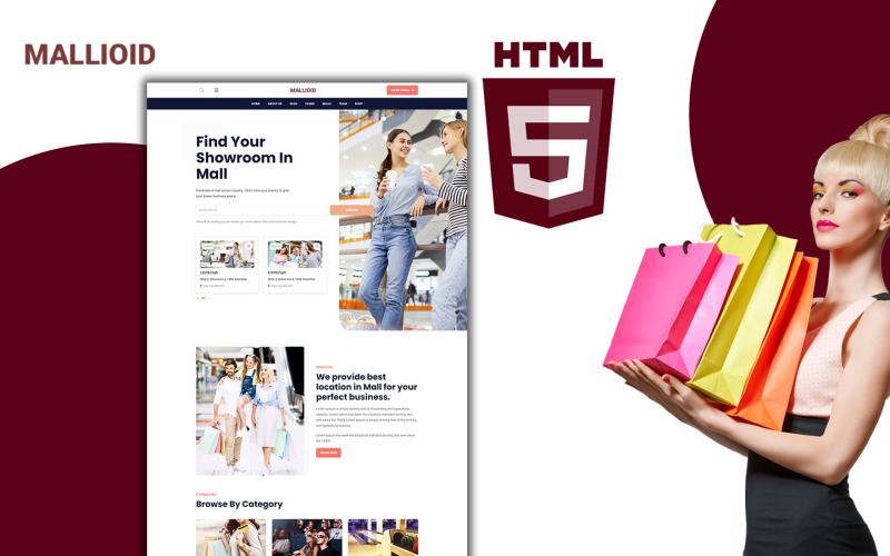 Malloid-购物中心清单HTML模板