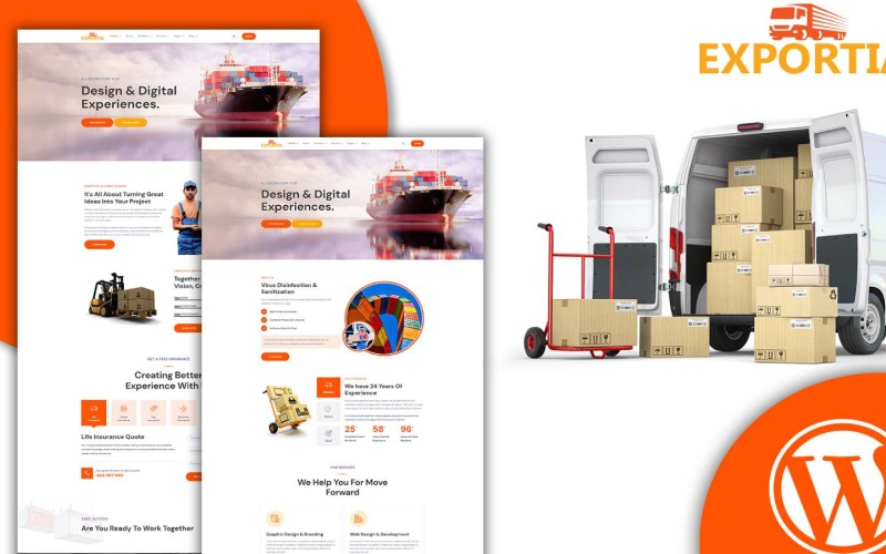 Expotia - Szállítás és logisztikai WordPress téma