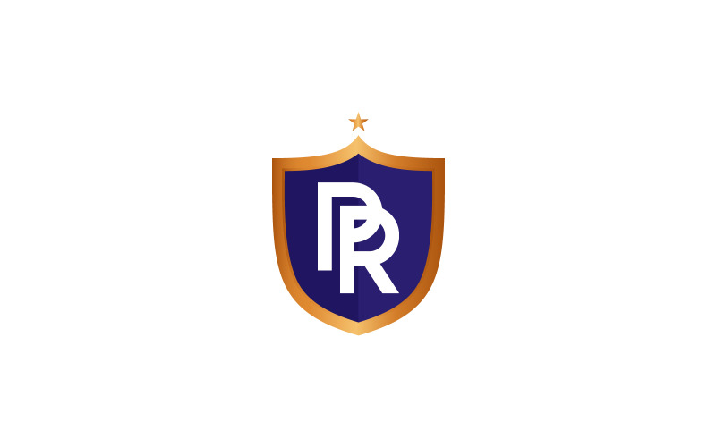 Modèle de lettre PR Monogram Accounting Financial Logo