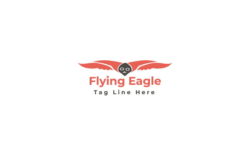 Schnelle fliegende Adler-Logo-Schablone