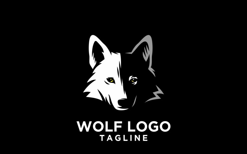 Wolf Logo Wolf Head Wolf Logo Template Templatemonster