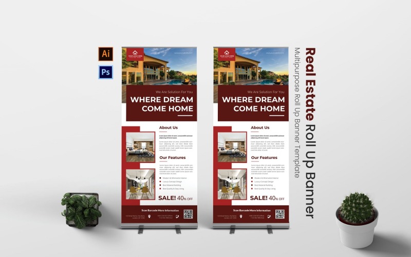 Баннер Roll Up Modern Estate