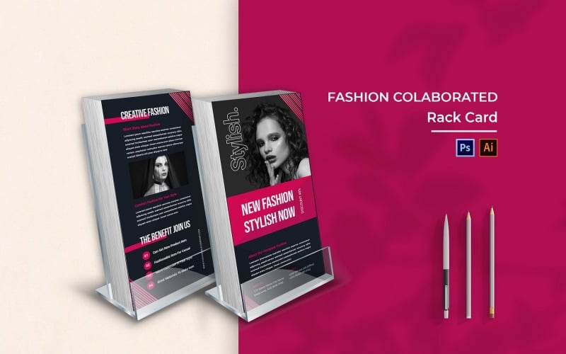 Brochure de la carte de support Fashion Colaborate