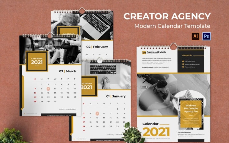 Portrét agenturních kalendářů